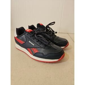 Reebok Boys Royal Classic Jogger Sneaker Shoes in Red White & Blue Size 2